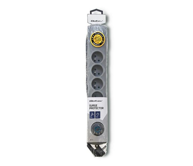 QOLTEC Quick Switch, 6 gniazd, 3m, szara 50166 - 462010 - zdjęcie 4